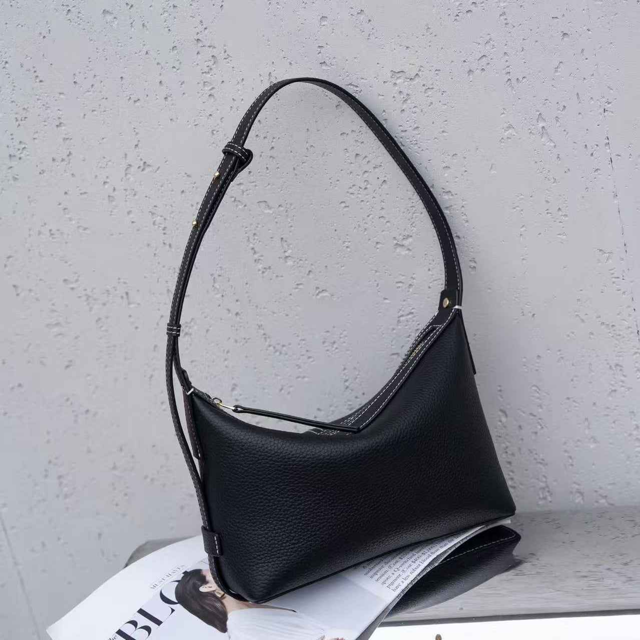Commuter All-Match Genuine Leather Womens Bag