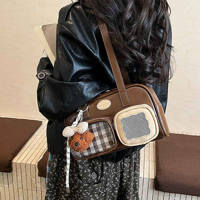 High-Capacity Versatile Korean-Style Ribbon Shoulder Bag For Women