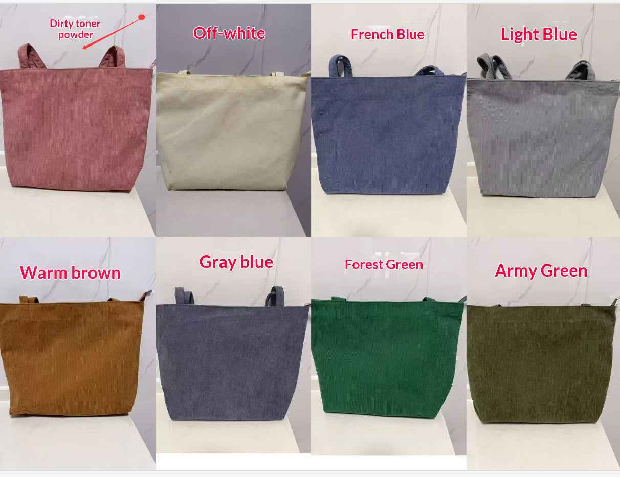 Fashionable, Trendy, And Minimalist Corduroy Casual Womens Handbag