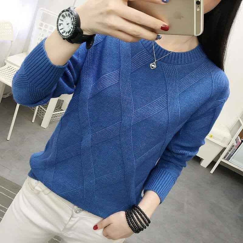 Autumn And Winter Sweaters Women's Pullover Bottoming Shirt Loose Bottoming Top Knitwear
