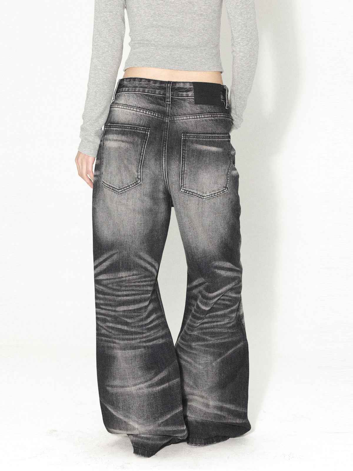 Retro Zipped Five Button Jeans