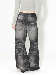Retro Zipped Five Button Jeans