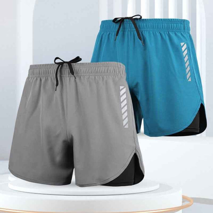 Short de bain pour homme anti-transparence à double épaisseur