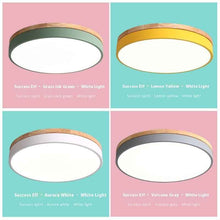 Macaron Round Bedroom Simple Study Living Room Ceiling Lamp