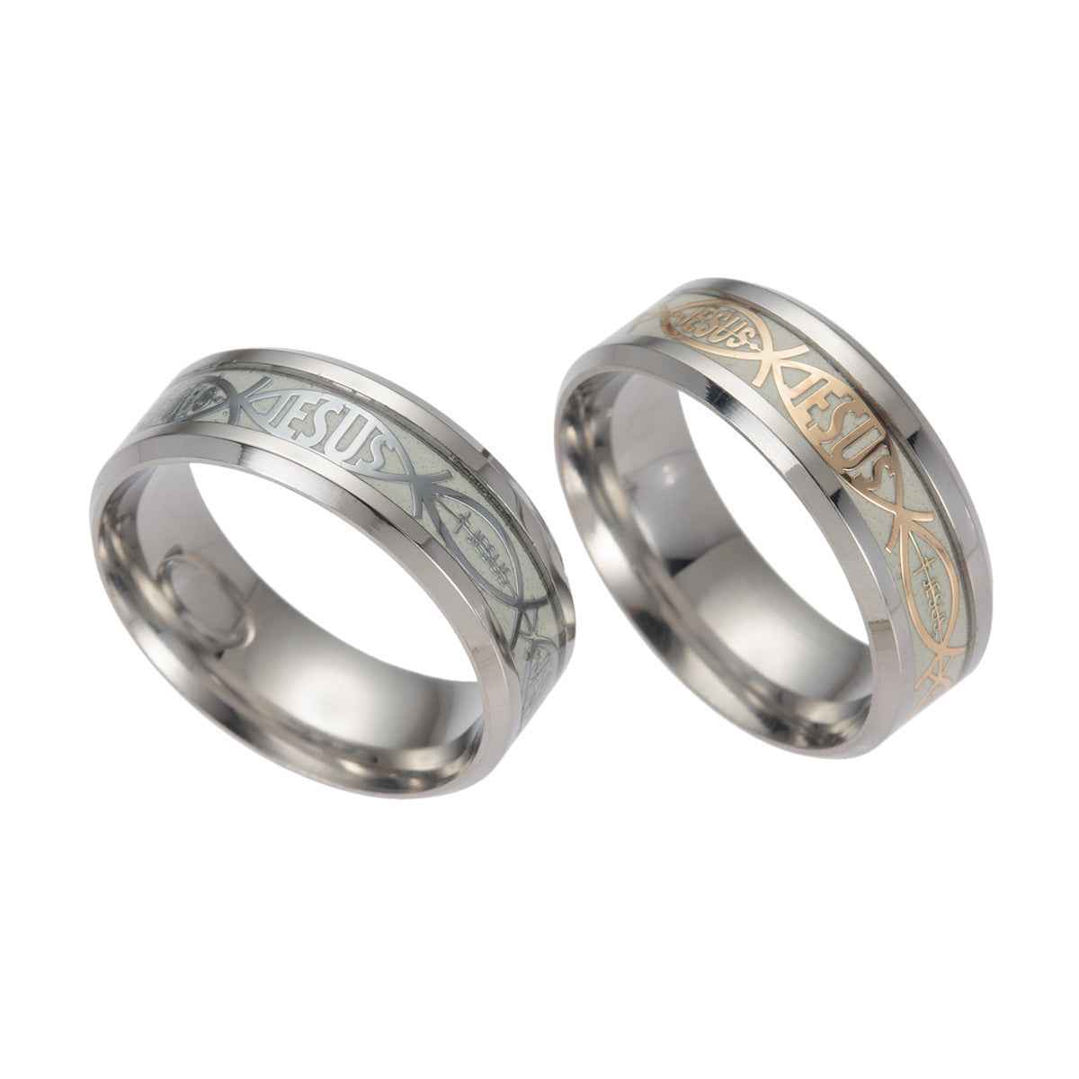 Simple Stainless Steel Easter Ring Gift Jewelry