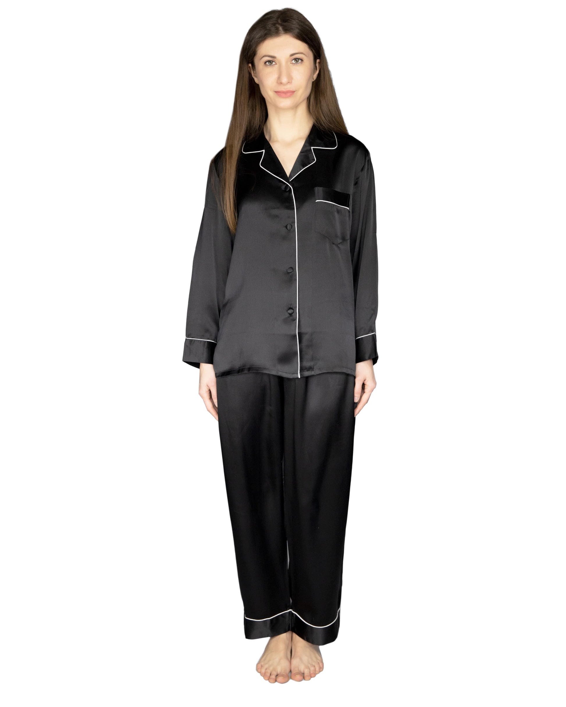 100% Silk Pajama Set, Maia by Less Is Amor