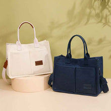 New Canvas Shoulder Bag Women Large Capacity Multi-pocket Handbags Casual Crossbody Shopper Bags For Students