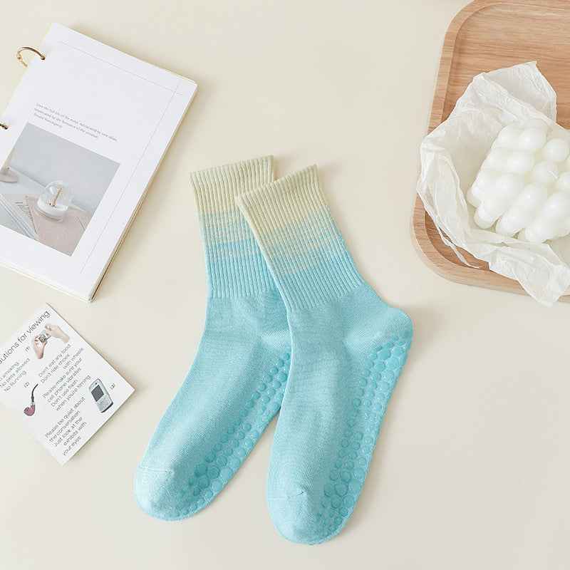 Gradient Yoga Socks Children's Professional Non-slip Autumn And Winter