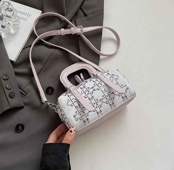 Korean-style Minimalist Versatile Niche Cylindrical Tote Bag