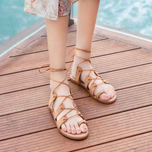 Roman Flip Flops Brown Sandals For Women Summer Fairy Style