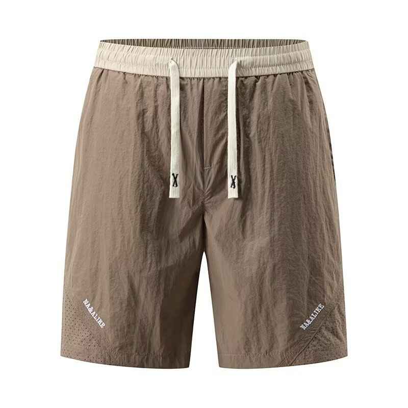 Men's Casual Shorts Loose Straight-Cut Cropped Trousers