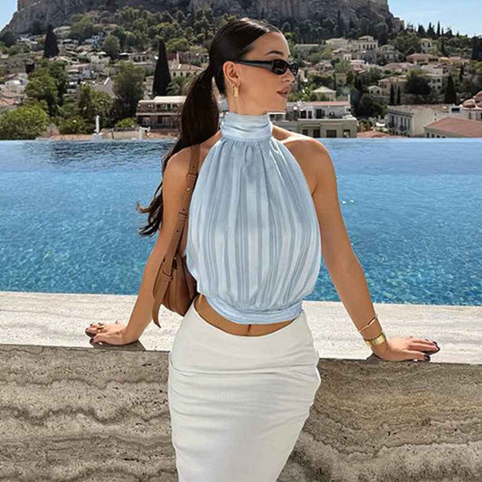 Sexy Fashionable Chic Lace-up Tube Top For Women