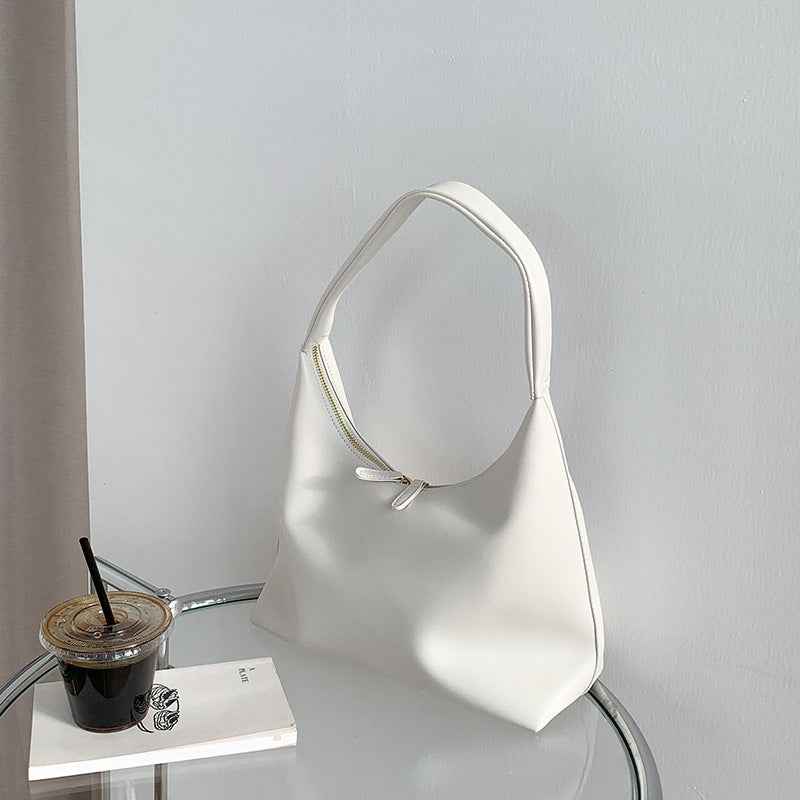Simple Soft-leather Shoulder Bag For Women Versatile And Niche