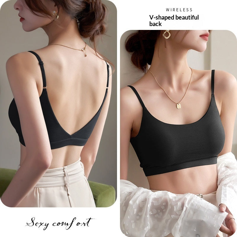 Womens Lightweight Anti Exposure Tank Top Camisole Neck Tie