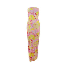 Womens Casual All-Match Fashionable Elegant Sexy Tube Dress Slim-Fit Long Dress