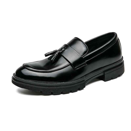 Spring And Autumn Men's Brogue Business Formal Wear Loafers Leather Shoes