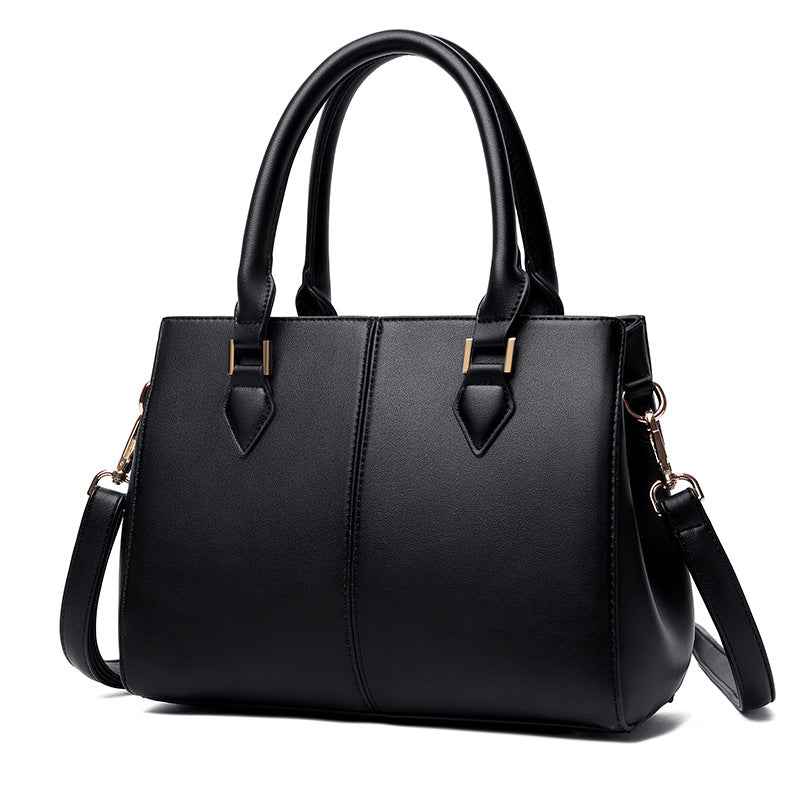 Womens Commuter Soft Leather Large-Capacity Crossbody Shoulder Bag