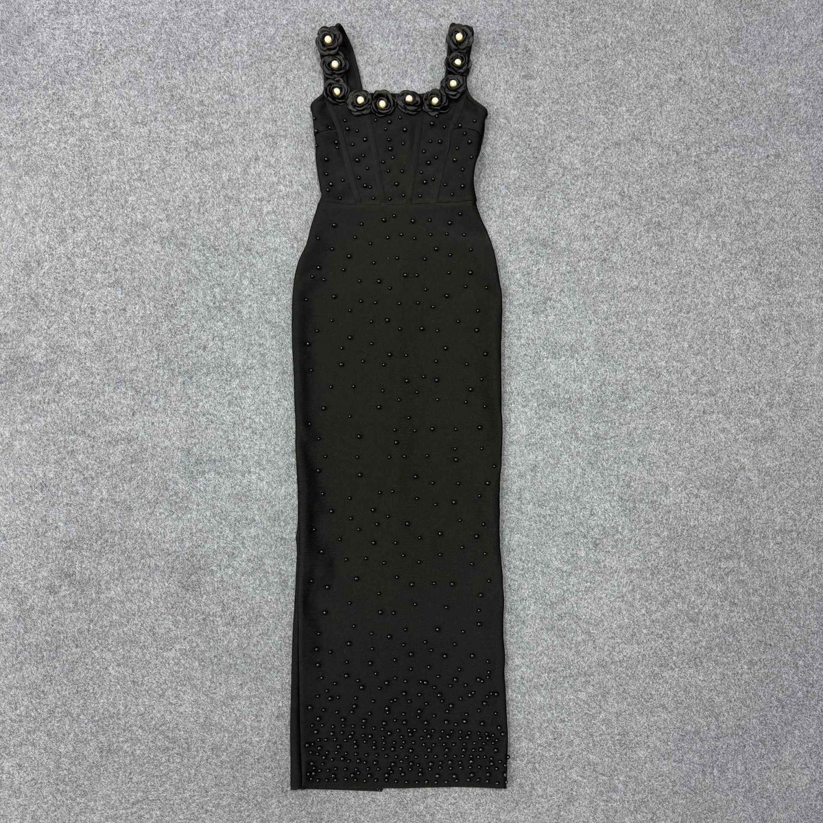 Floral Beaded Elegant Womens Bandage Dress