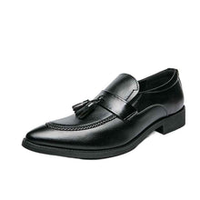 Mens British-style Casual Fashionable Business Tassel Leather Shoes