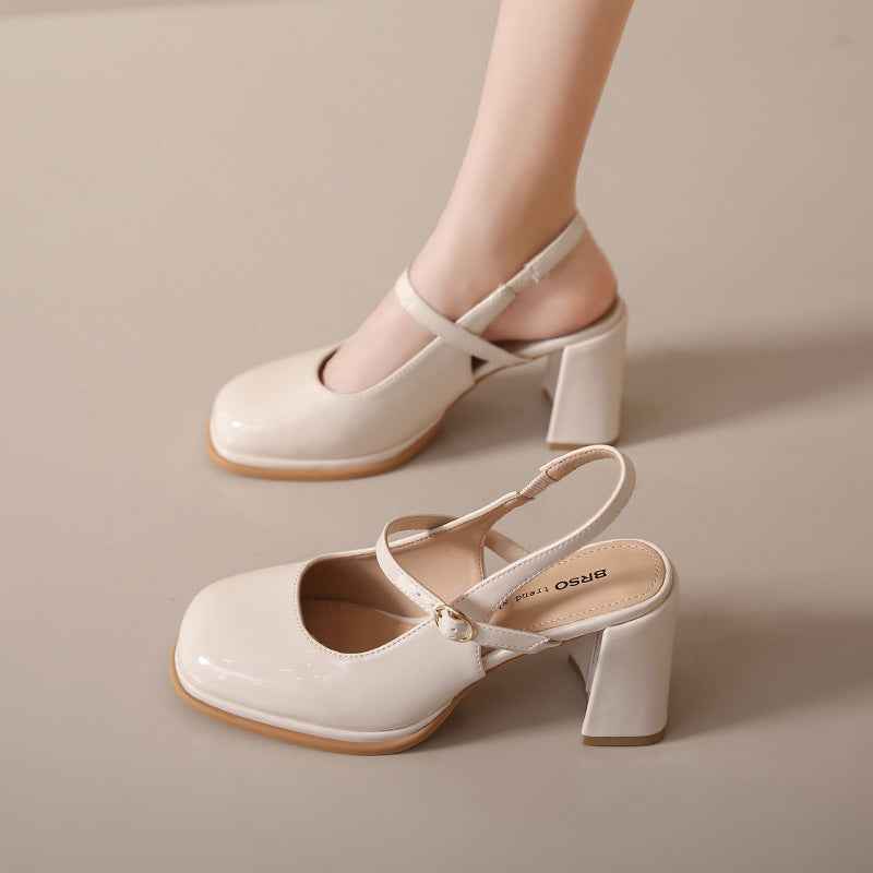 French Toe Cap New High Heel Sandals Women