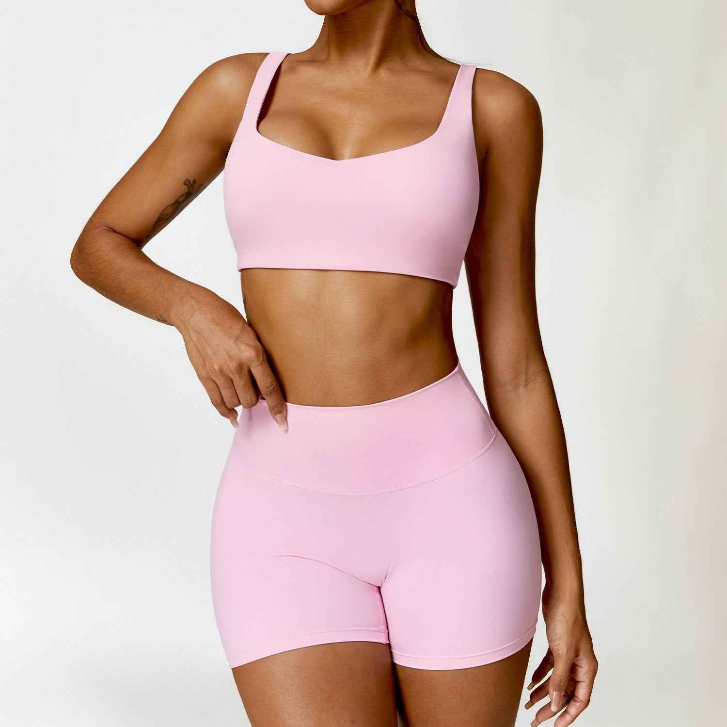 Winter Nude Feel Tight Yoga Suit High-waist Quick-drying Running Sports Workout Clothes