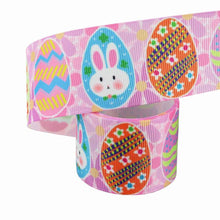New Easter Printed Egg Ribbon Gift Packing Ribbon Rabbit Radish Scene