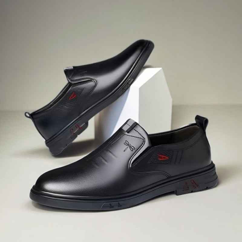 Men's Casual Leather Shoes Slip-on Soft Sole Soft Leather