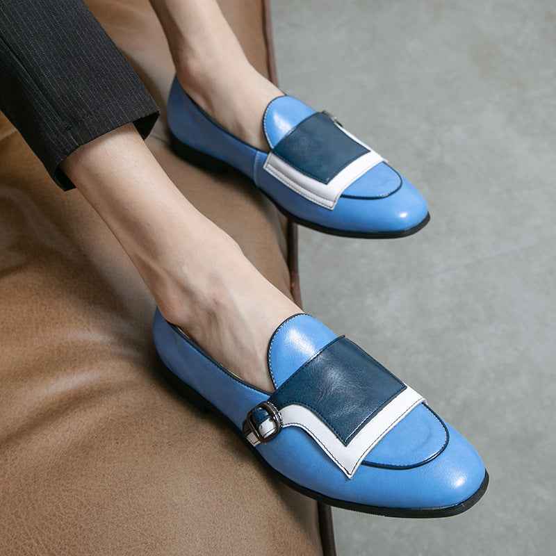 Personality Trendy Men's One Pedal Loafer Leather Shoes