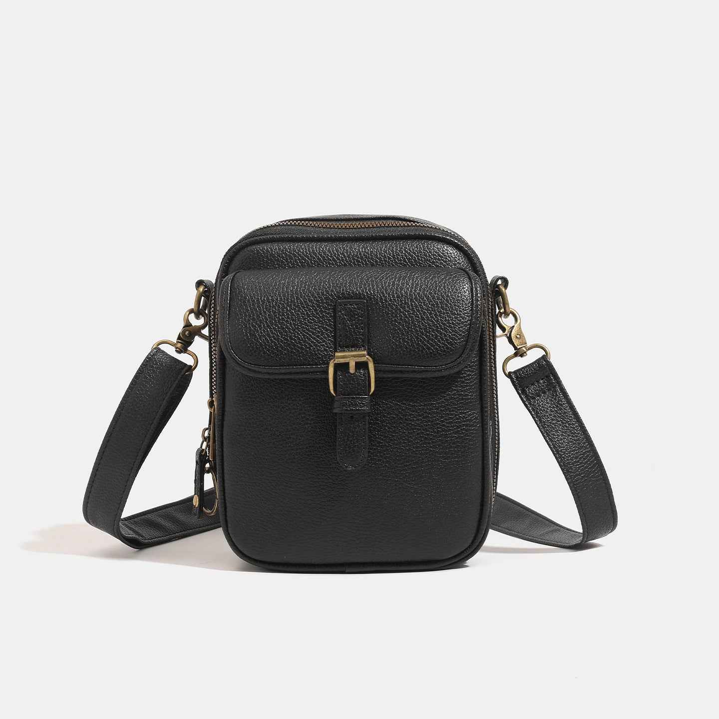 New PU Unisex Shoulder Messenger Trendy Storage Bag