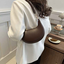 Niche Crescent New Simple All-Match Textured Shoulder Bag For Women