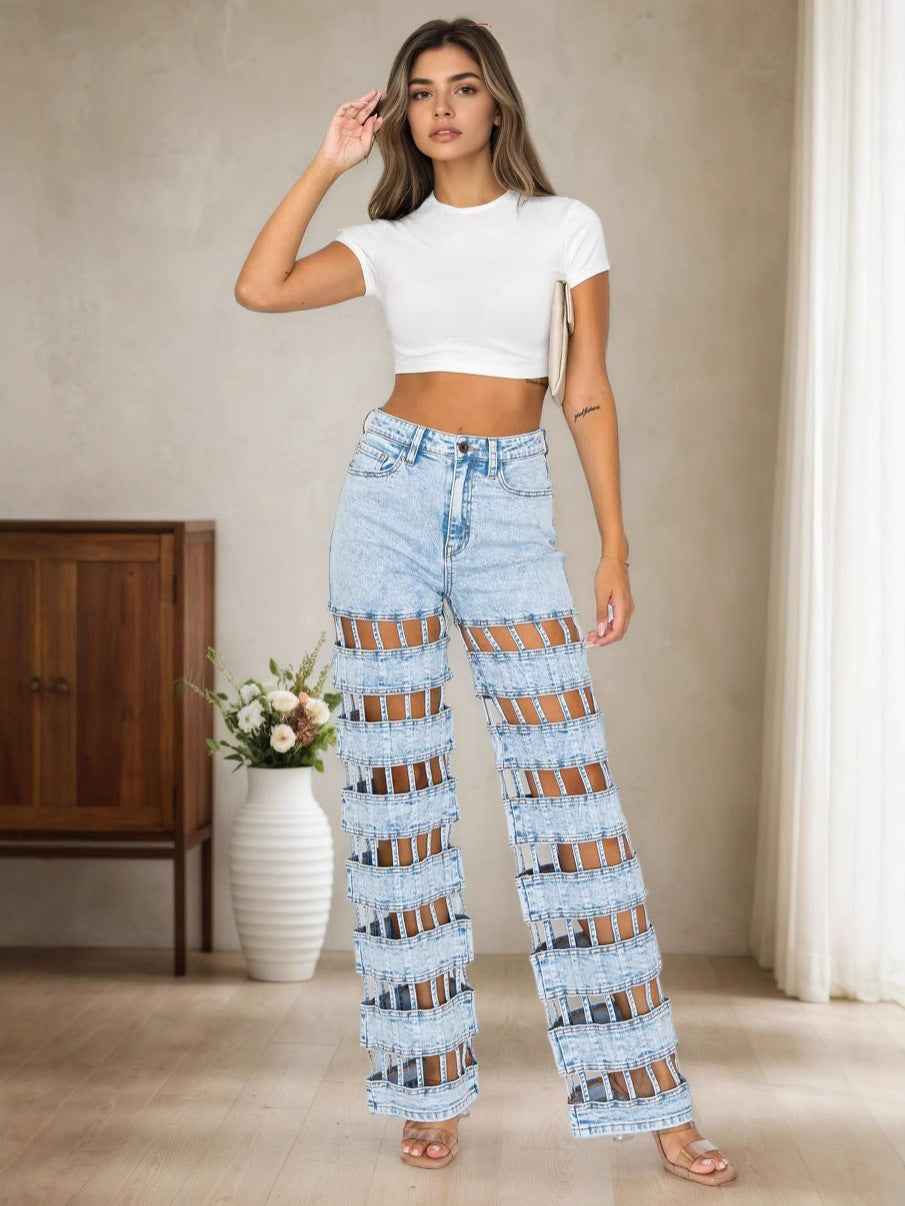 New Street-style Versatile Jeans