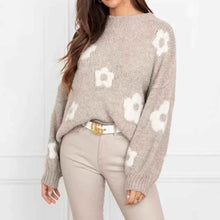 Autumn And Winter Women's Sweaters, Women's Floral Personalized Plus-size Trendy Sweaters