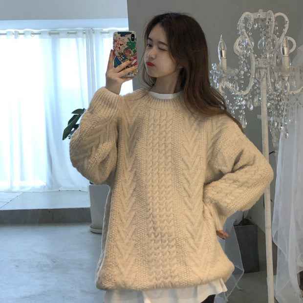Women's Sweaters For Early Autumn And Winter Are Loose-fitting