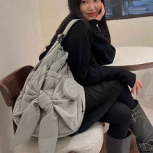 Lace-up Casual Backpackshoulder Bag Dual-use
