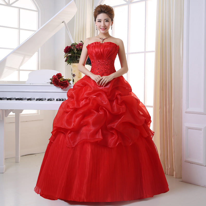 New Bustier Korean Princess Thin Wedding Dress by Mirlaine Univers