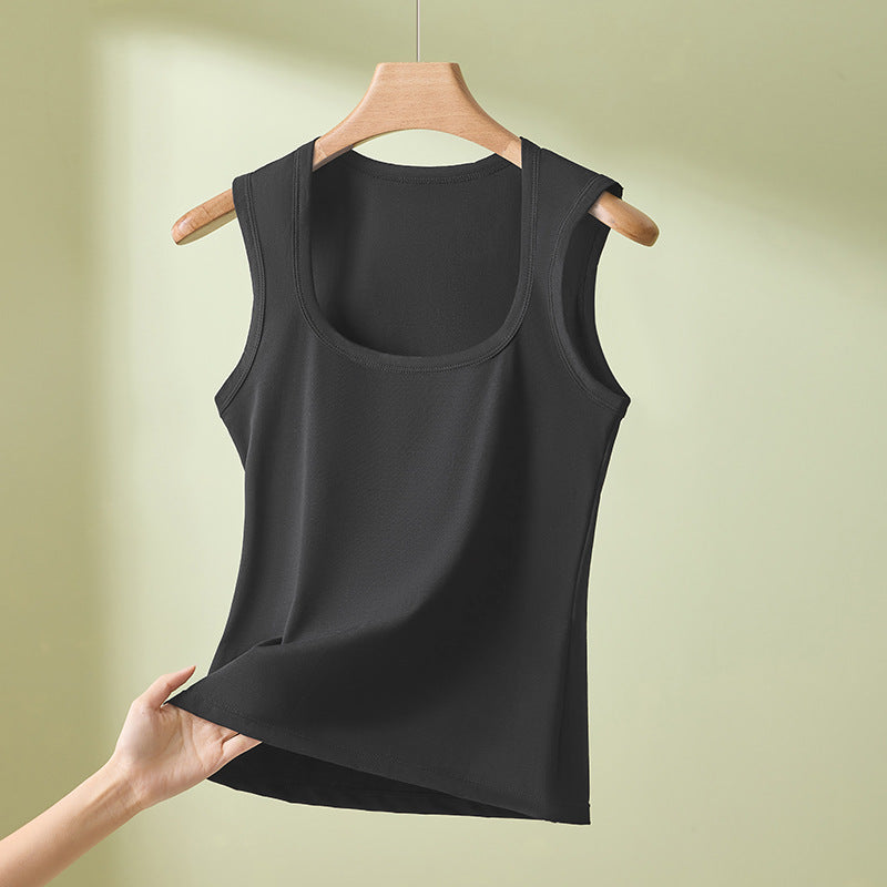 Womens Plus Size Square Neck Camisole Vest