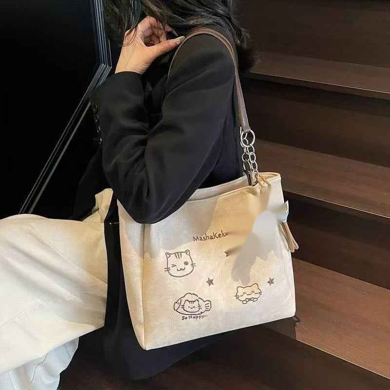 Versatile Commuter-friendly Large-capacity Stylish Tote Bag