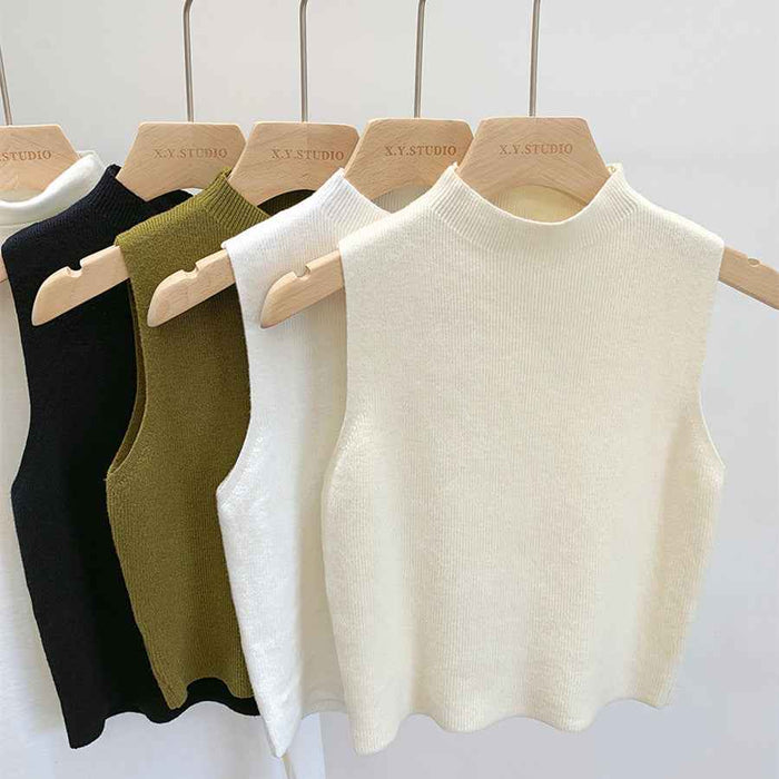 Pull élégant en maille pour femme à porter en sous-couche
