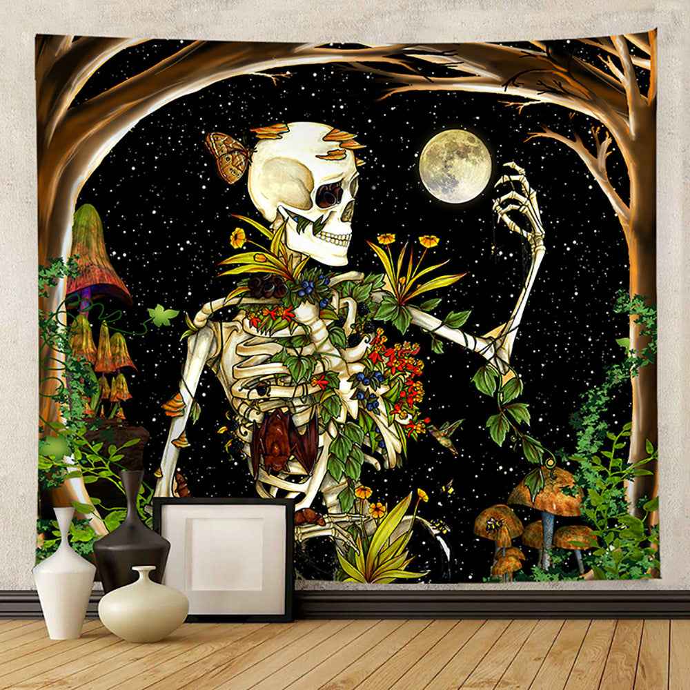 UV Lamp Printed Fluorescent Tapestry For European And American Parties