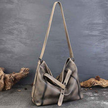 Womens Stylish Retro Large-Capacity Crossbody Bag
