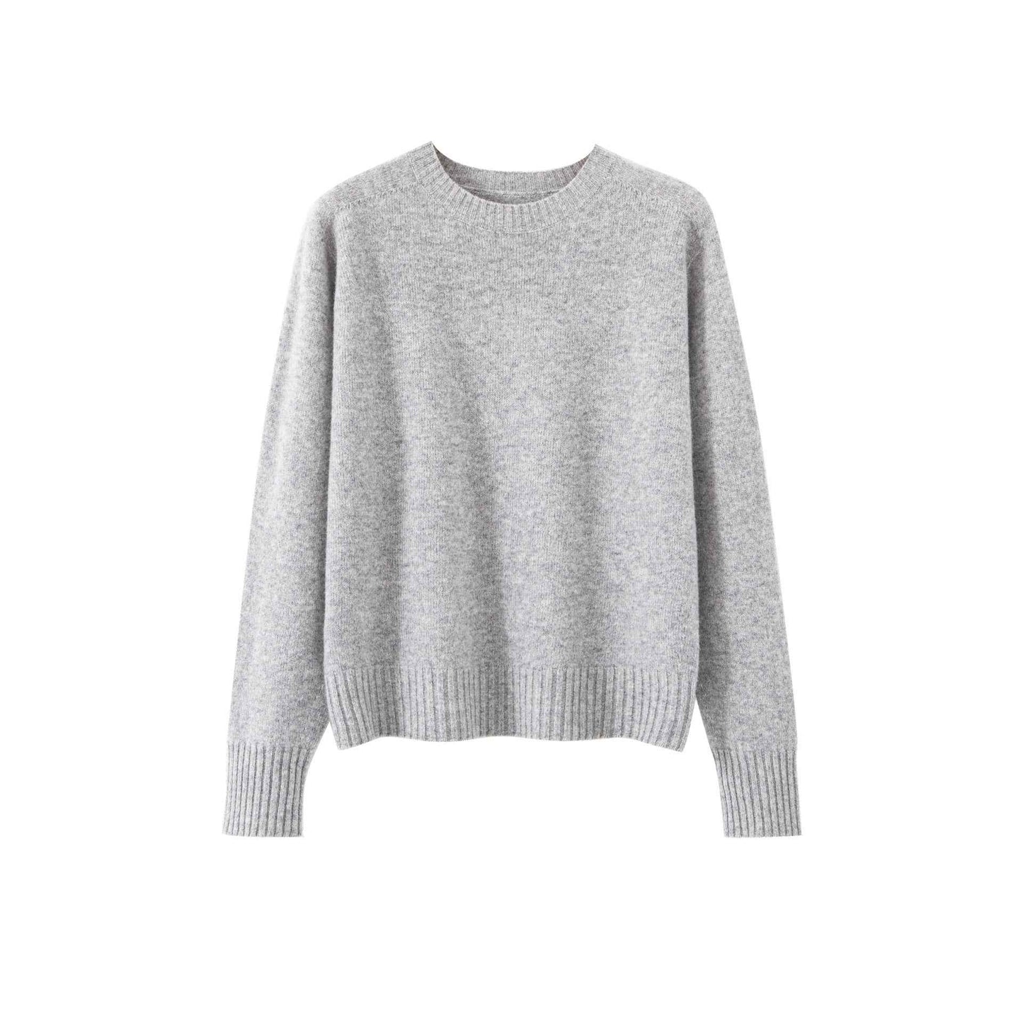 Crew-neck Long-sleeve Top Relaxed-fit Base Layer Effortless Laid-back Style