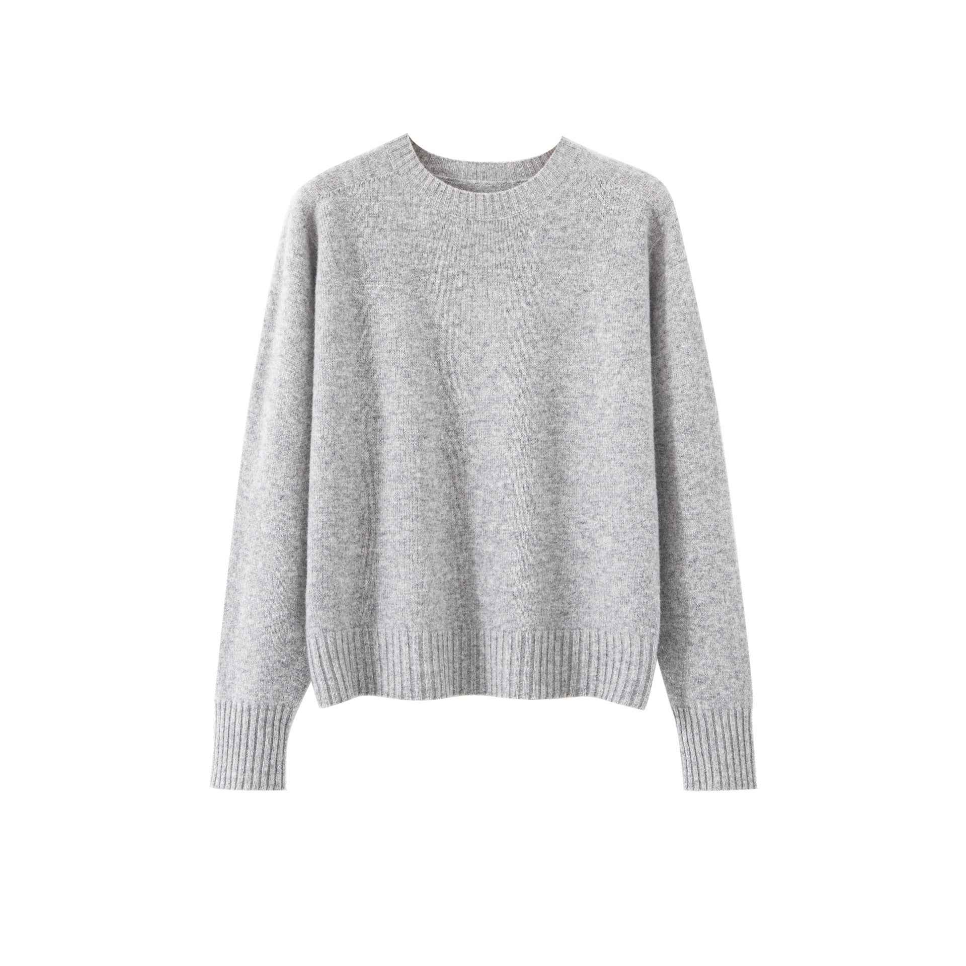 Crew-neck Long-sleeve Top Relaxed-fit Base Layer Effortless Laid-back Style