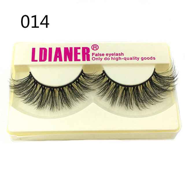 Mink Eyelashes 25mm Wispy Fluffy Fake Lashes