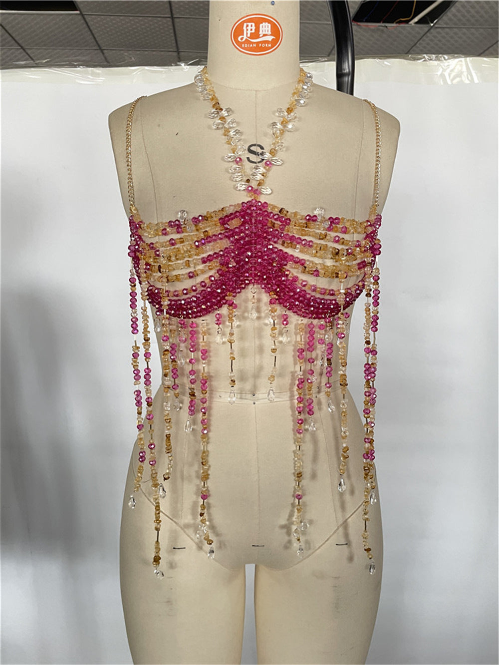 Beaded Spicy Girl Body Chain Cover-up Halter Top Layering Piece by Mirlaine Univers Beaded Spicy Girl Body Chain Cover-up Halter Top Layering Piece Mirlaine Univers beaded-spicy-girl-body-chain-cover-up-halter-top-layering-piece 0 Beaded Spicy Girl Body Chain Cover-up Halter Top Layering Piece Mirlaine Univers Beaded Spicy Girl Body Chain Cover-up Halter Top Layering Piece