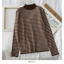 Sweaters Women Knitting Striped Student Elegant