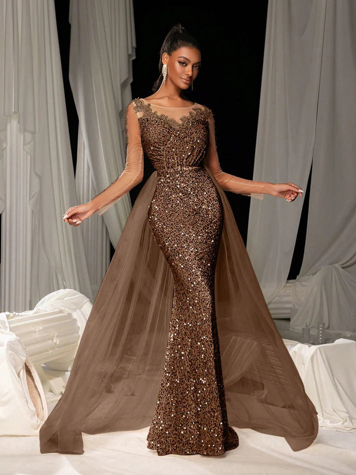 Women's Dance Lace Party Evening Dress by Mirlaine Univers