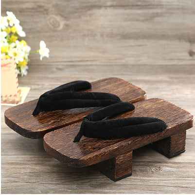 Men's Japanese Kimono Geta Clogs Bench