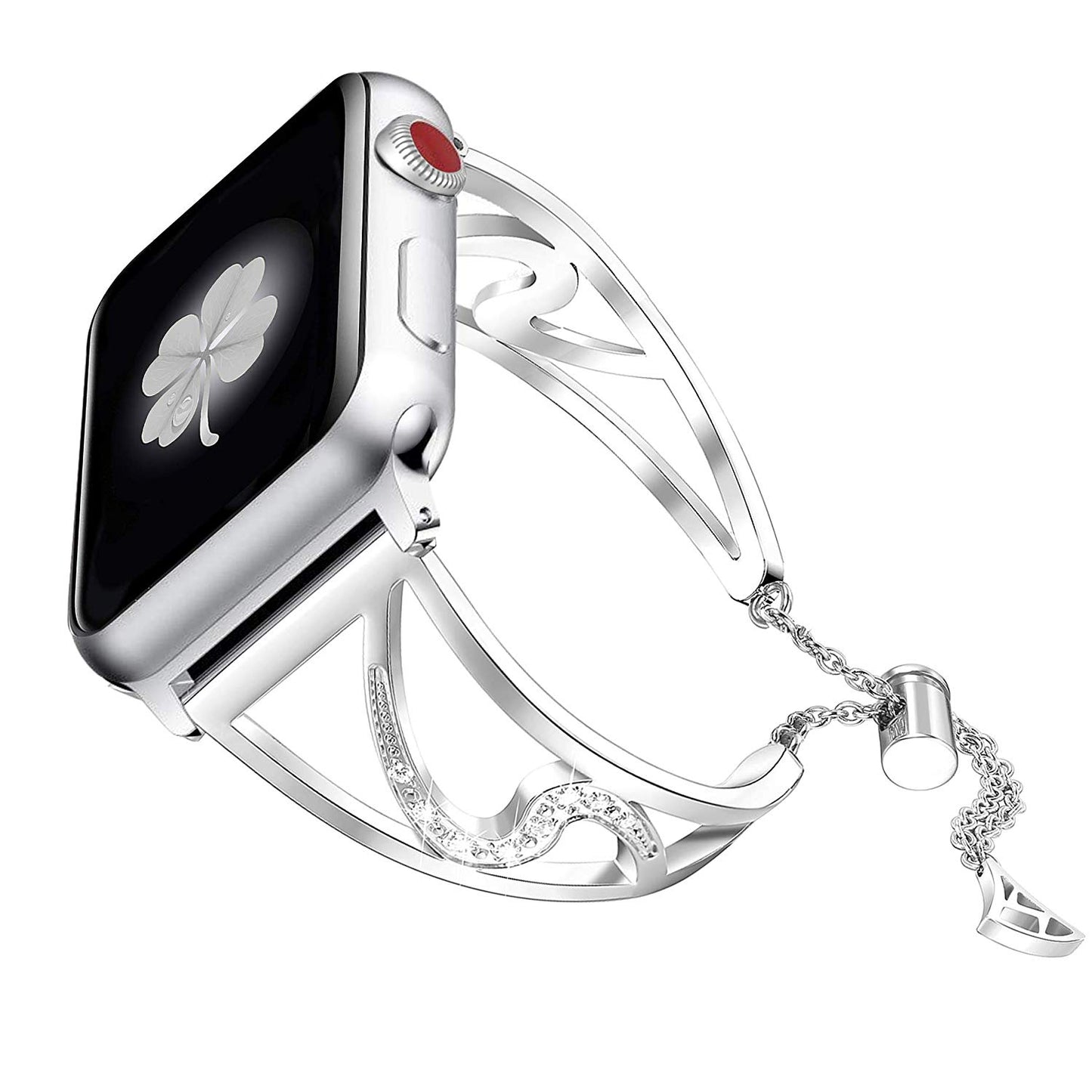 S-shaped metal stainless steel watch strap by Mirlaine Univers