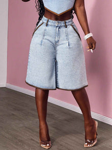 Women's Contrasting Flared Cropped Jeans