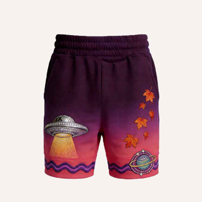 Short de sport décontracté à motif pour homme